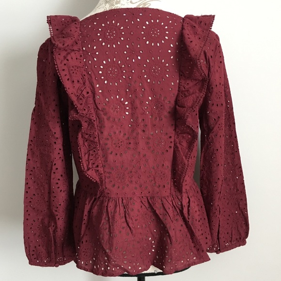 Madewell Eyelet Pom-Pom Top - Picture 6 of 8